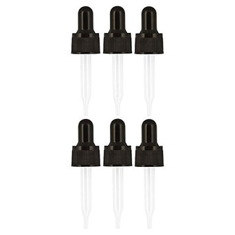 15ml Black Eye Droppers for 10ml and 15ml Bottles | Wholesale