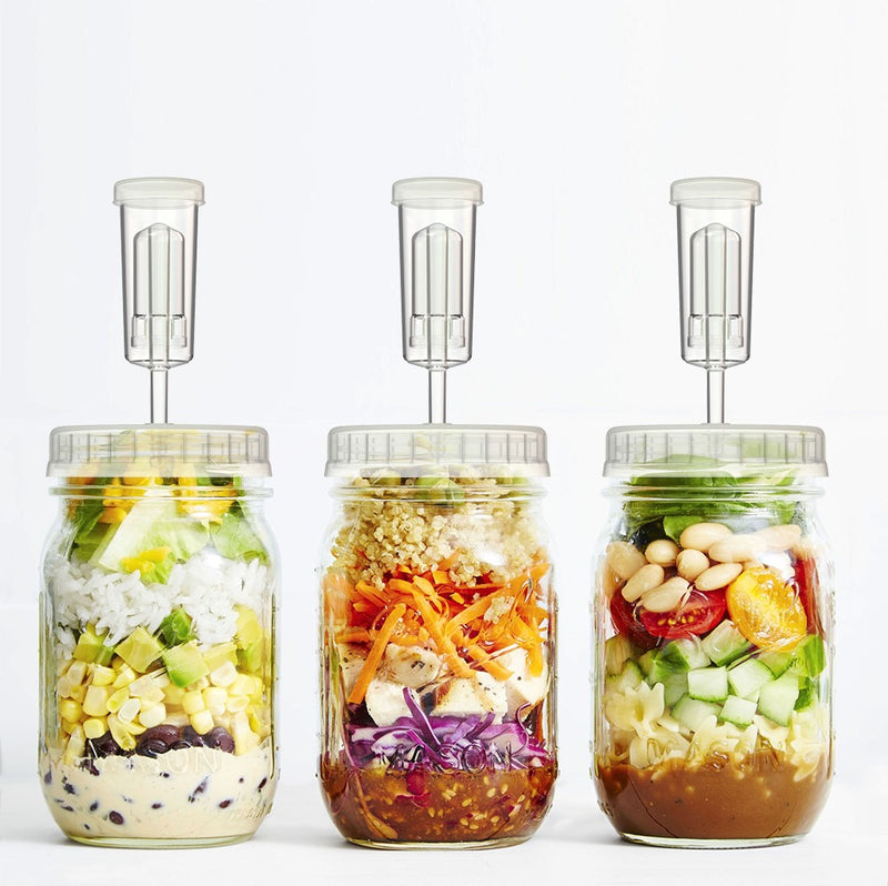 Fermentation Lids | 4-Pack | for Making Sauerkraut in Wide Mouth Mason Jars, Includes Instructions Recipe and Gift Box for Storage...